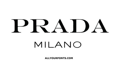 scritta prada|prada font size.